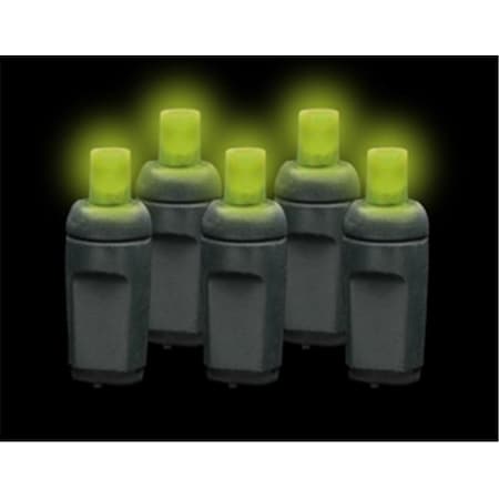 Reinders Reinders 5MM50LF-B Premium Grade 5mm 50 LED Lime Frost Holiday Lights String with Black Wire 5MM50LF-B